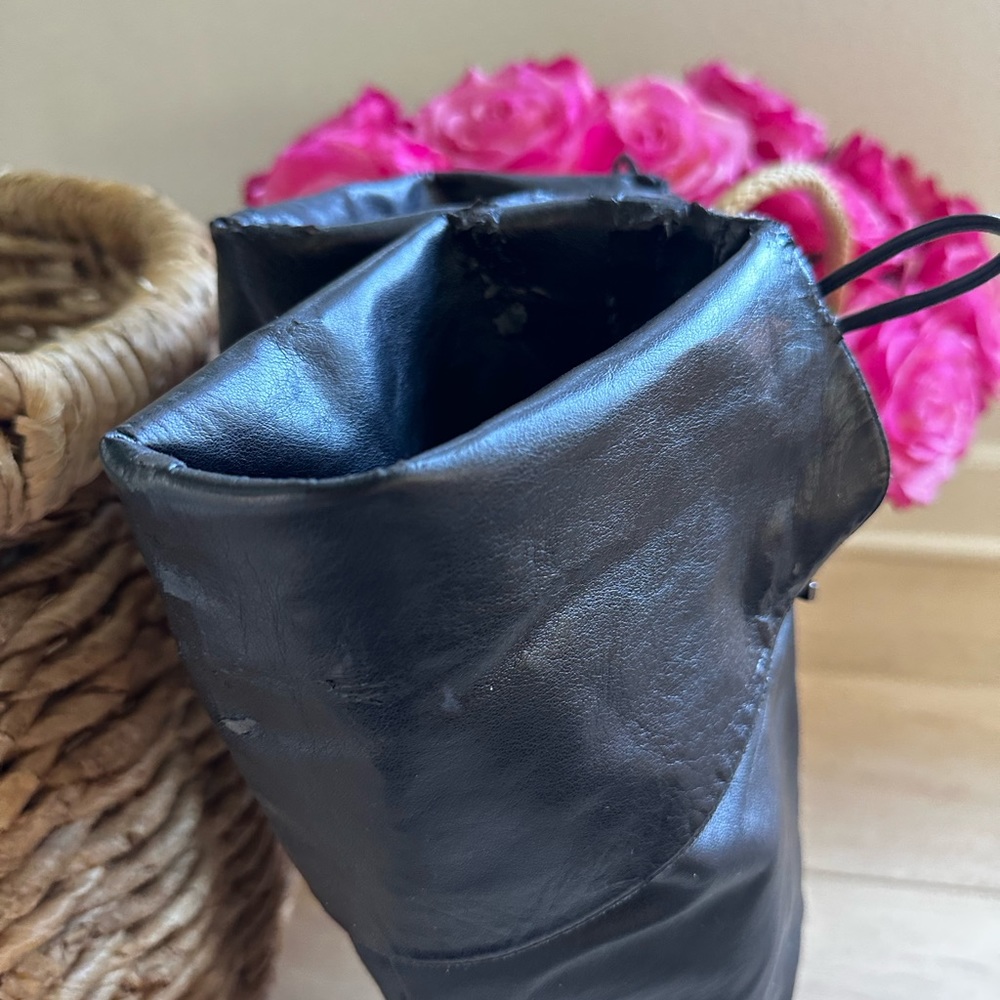 Black slouch boots GUESS size 9 - Picture 4 of 15